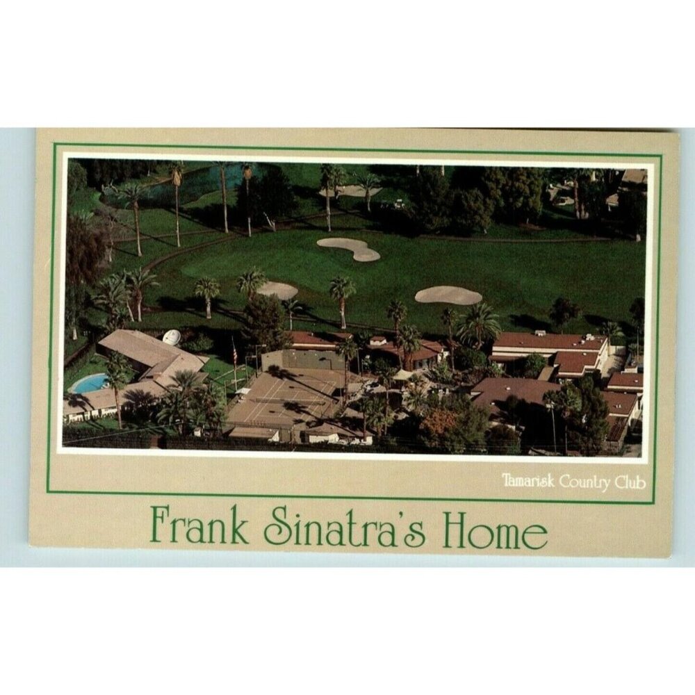 Vintage Vtg Postcard 1980s Frank Sinatra's House Rancho Mirage California #2